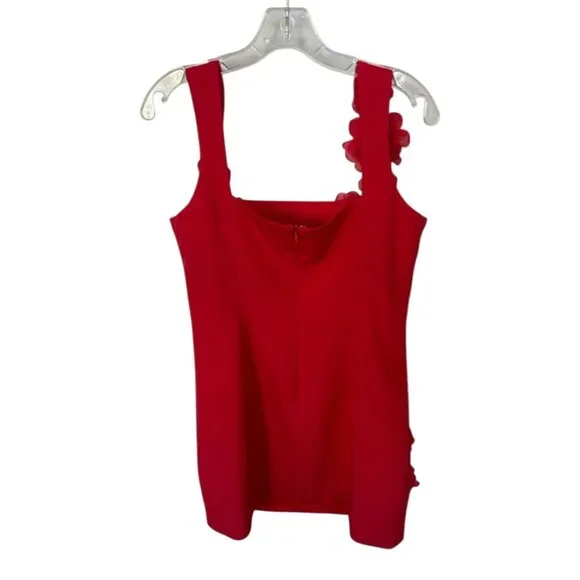New Elliatt Trompe Mini Dress Red 3D Floral Size L - Picture 11 of 11